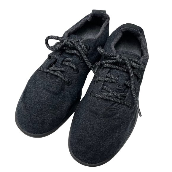 Allbirds SIZE 10 Mens Runners Black Gray Merino Wool Sneakers - Picture 1 of 10